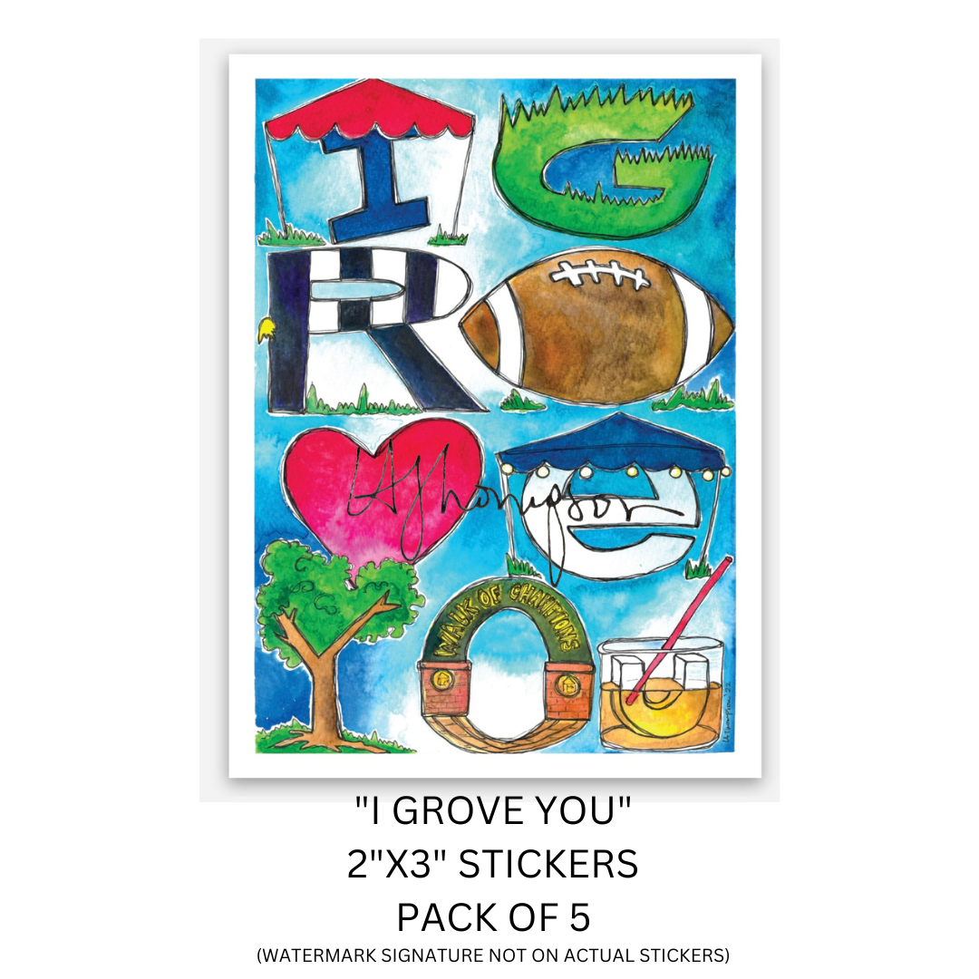 "I Grove You" stickers Main Image